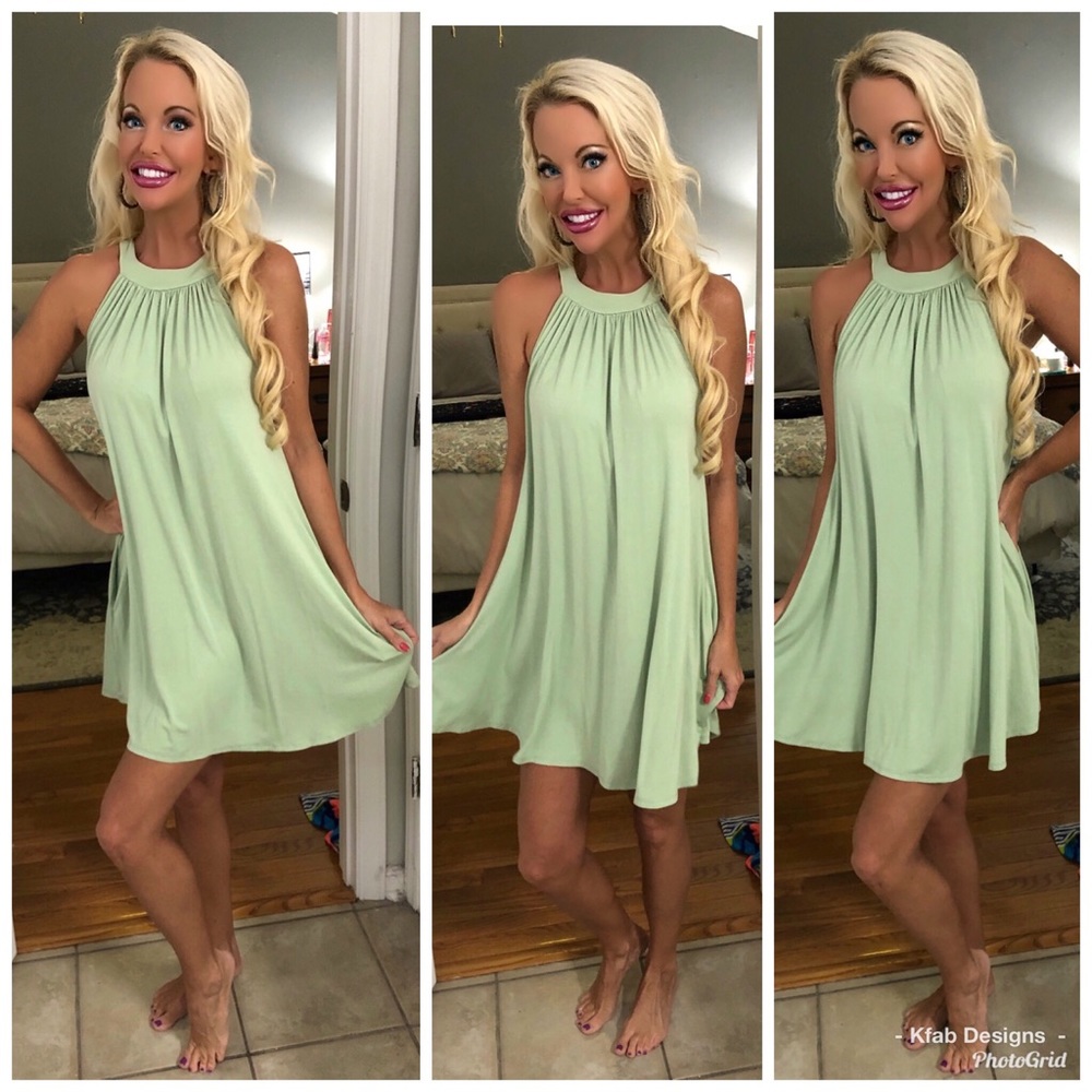 🛍LAST 1! Keyhole Pocket Swing Dress! - Picture 2 of 4